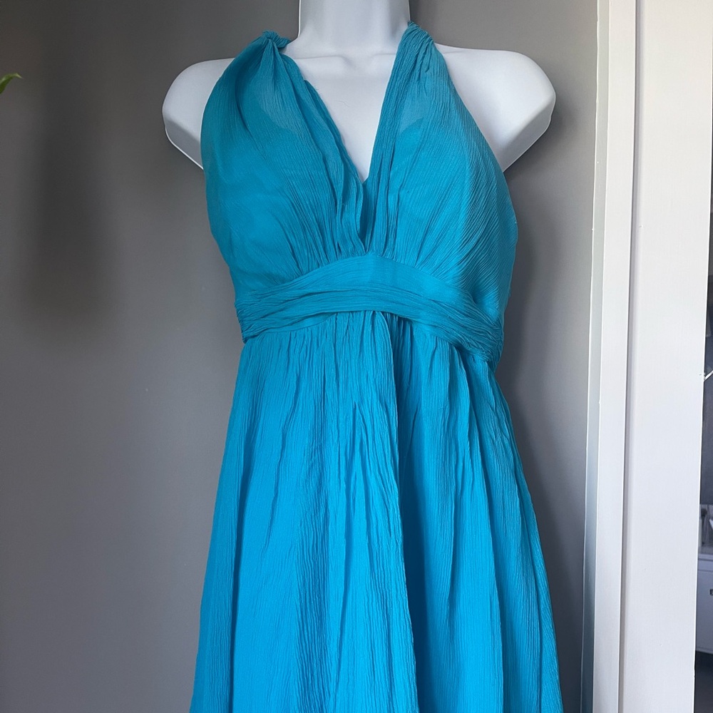Donna Ricco sundress teal dress